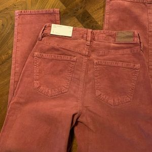AE Corduroy Stretch Straight Mom Jean